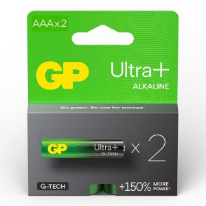 باتری نیم قلمی جی پی (GP) اولترا پلاس آلکالاین 2 عددی G-TECH