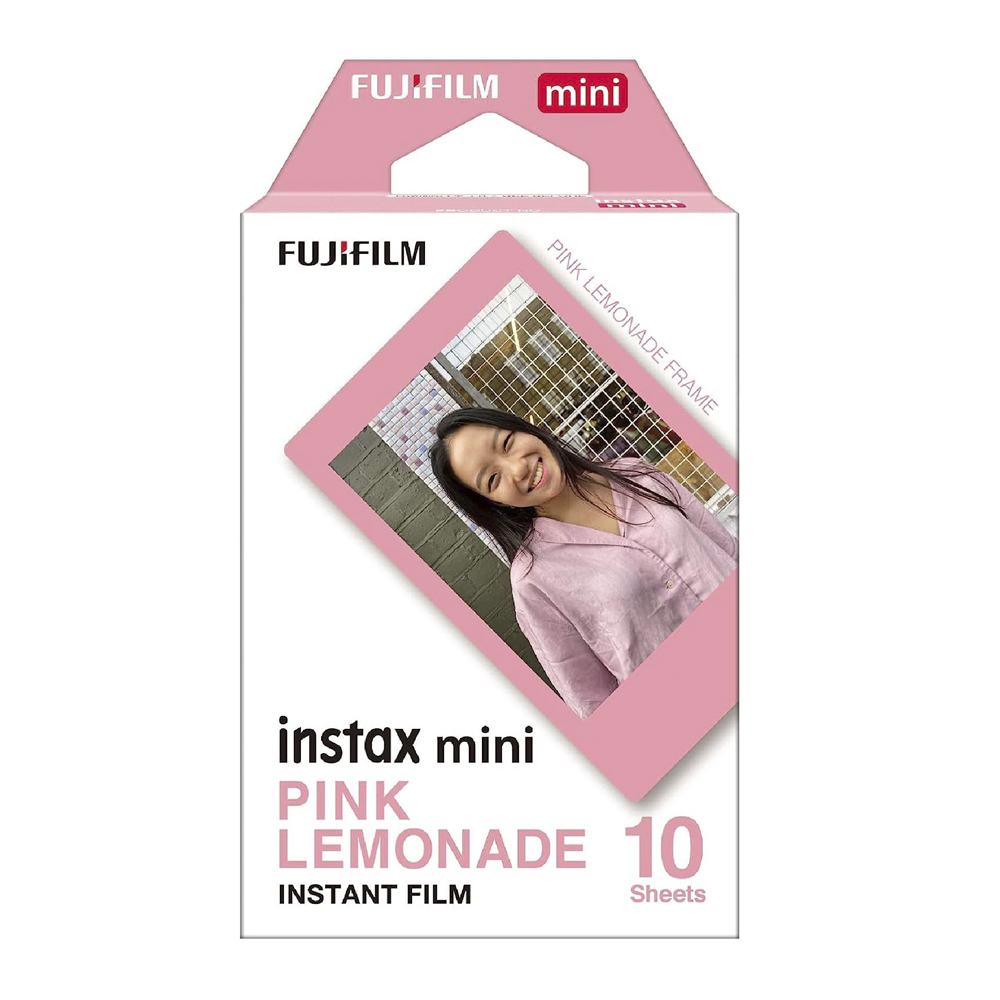 فیلم دوربین فوجی instax مینی مدل پینک لیمونید (PINK LEMONADE) (10 تایی)