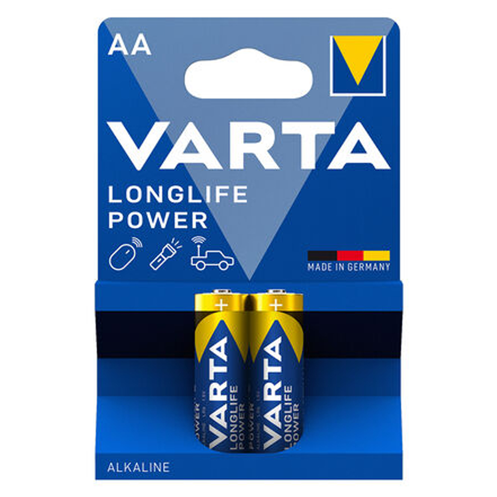 باتری قلمی وارتا لانگ لایف پاور (VARTA LONG LIFE POWER BATTERY AA) 2 عددی - جعبه ی 10 جفتی