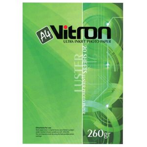 کاغذ A4 ویترون ابریشم 260 گرم 20 عددی (VITRON PAPER A4 LUSTER 260 gr 20 SHEETS)