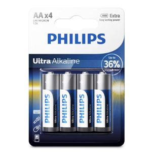 باتری قلمی فیلیپس (PHILIPS) اولترا آلکالاین 4 عددی ULTRA
