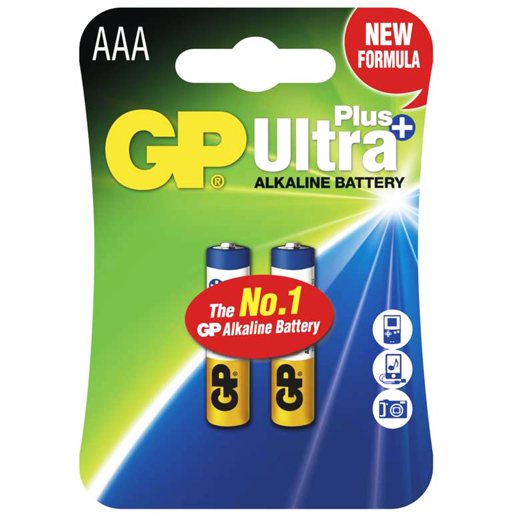 باتری نیم قلمی جی پی (GP) اولترا پلاس آلکالاین 2 عددی