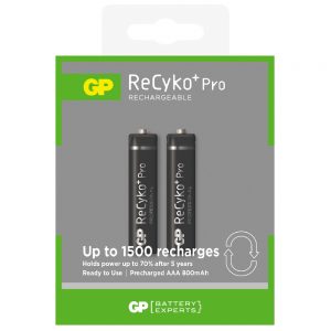 باتری نیم قلمی شارژی (قابل شارژ) جی پی (GP) 800 میلی آمپر - 2 عددی - 4 جفتی