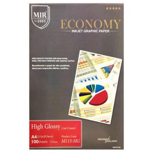 کاغذ A4 میر براق 115 گرم 100 عددی (MIR PAPER A4 GLOSSY 115 gr 100 SHEETS)