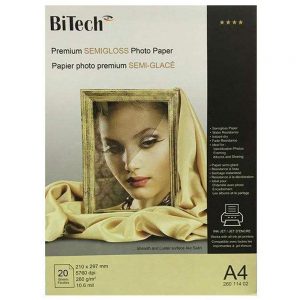 کاغذ A4 بایتک سیم گلس 260 گرم 20 عددی (BITECH PAPER A4 SIM GLOSSY 260 gr 20 SHEETS)