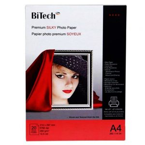 کاغذ A4 بایتک سیلکی 260 گرم 20 عددی (BITECH PAPER A4 SIM SILKY 260 gr 20 SHEETS)