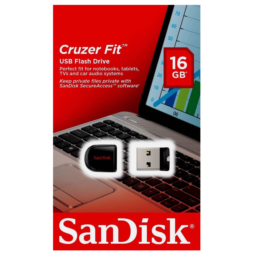 فلش مموری (کول دیسک) سن دیسک 16 گیگابایت سری Fit