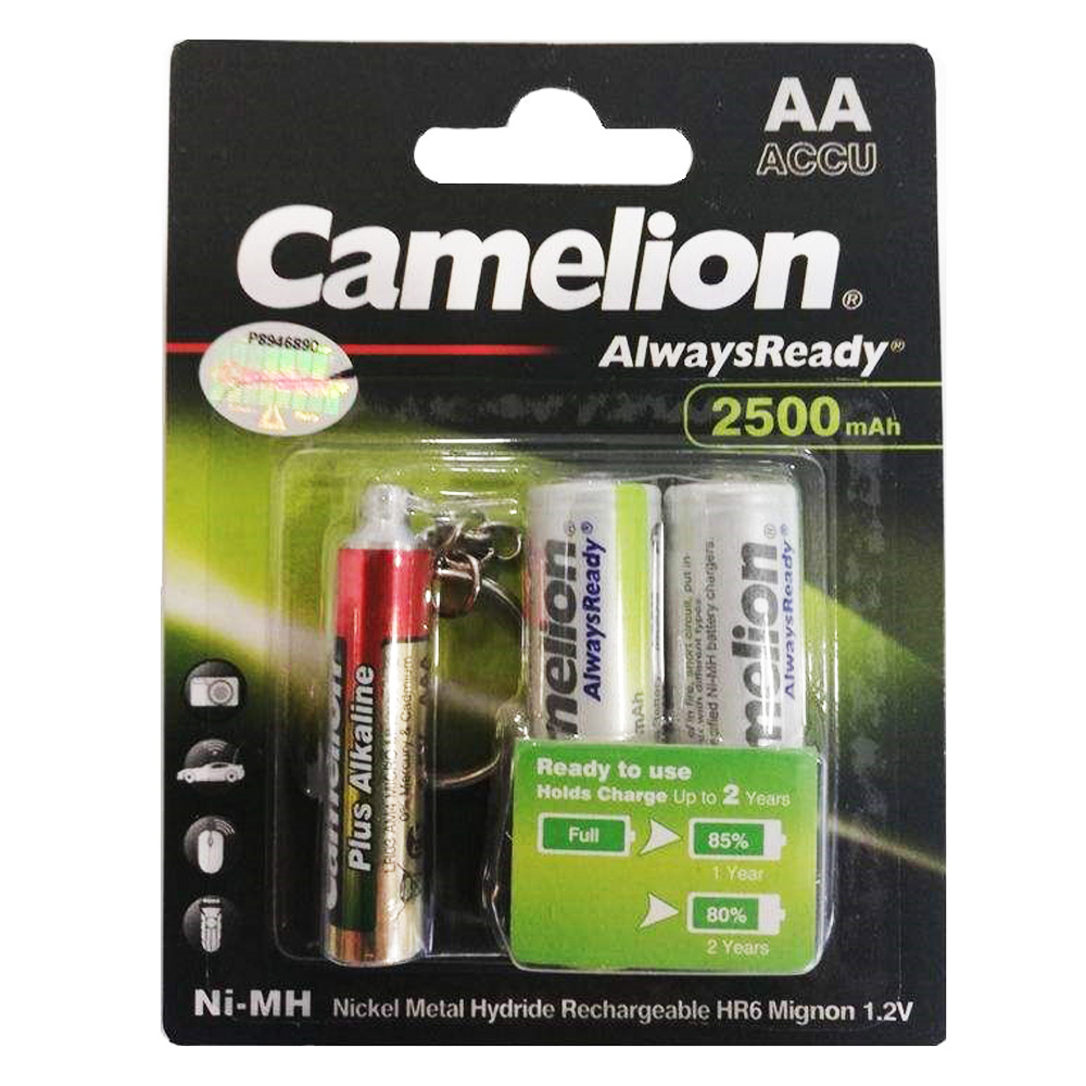 باتری قلمی شارژی (قابل شارژ) کملیون 2500-2 عددی ALWAYS (4 جفتی) - با جایزه