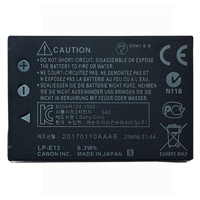 باتری LP - E12 برای دوربین های کنون - تصویر 2
