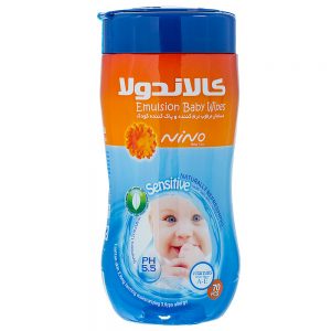 دستمال مرطوب کودک نینو مدل Calendula - بسته 70 عددی