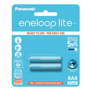 باتری نیم قلمی شارژی (قابل شارژ) پاناسونیک eneloop lite