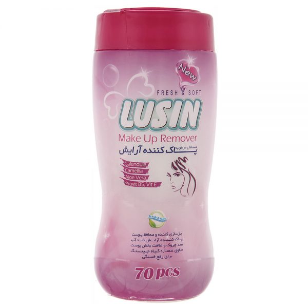دستمال مرطوب آرایشی استوانه ای 70 عددی لوسین