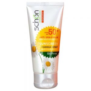 کرم ضد آفتاب شون مدل SPF +50 فاقد چربی و بدون رنگ