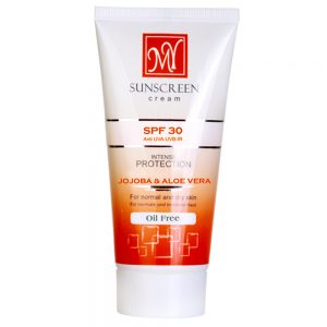 کرم ضد آفتاب تیوپی مای مدل SPF 30 فاقد چربی بی رنگ به حجم 50 میلی لیتر