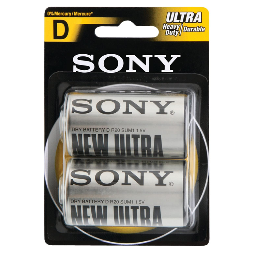 باتری بزرگ سونی 2 عددی کارتی - جعبه ی 12 جفتی